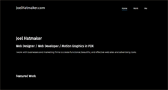 Desktop Screenshot of joelhatmaker.com