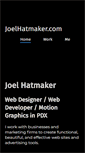 Mobile Screenshot of joelhatmaker.com